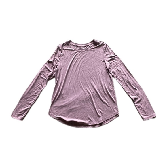 SO Tops - SO Favorite Long Sleeve Crew Neck Light Purple Juniors Medium